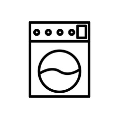 washing machine line icon logo vector image