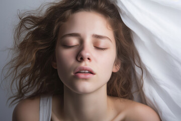 Young Woman Experiencing Orgasm