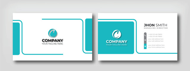 Modern Business Card Design Creative And Clean Professional Corporate Business Card Template For Brand Identity.