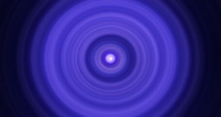 Abstract background of bright blue glowing energy magic radial circles of spiral tunnels made of lines