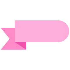 pastel ribbon bookmark banner collection