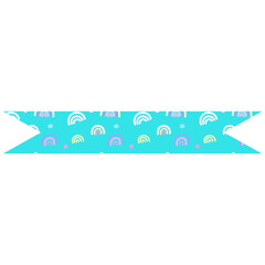 pastel ribbon bookmark banner collection