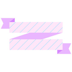 pastel ribbon bookmark banner collection