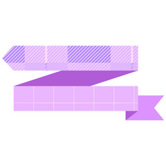 pastel ribbon bookmark banner collection