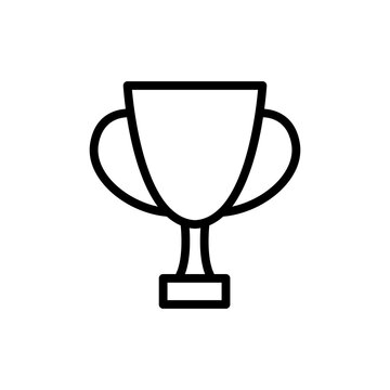 trophy line icon logo vector image