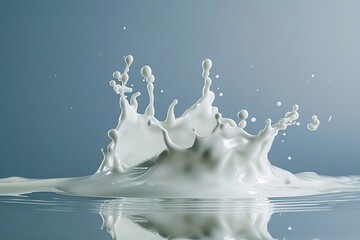 Splashes of milk.