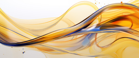 Abstract liquid oil background with smooth lines and waves