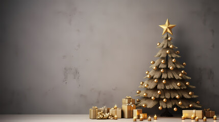 Gift box background with copy space for Christmas gifts, holidays or birthdays