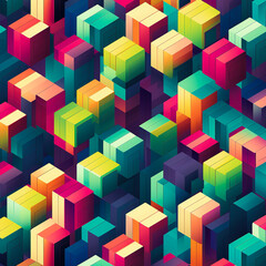 Isometric pattern background designs