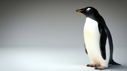 penguin on the snow