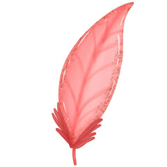 Ethereal Elegance Valentine's Day Watercolor with Feather Accent A Romantic Gift for Loved Ones.