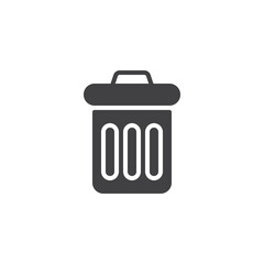 Trash bin vector icon