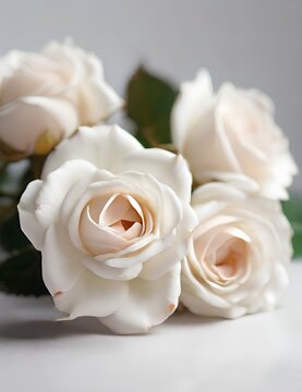  White rose flower.