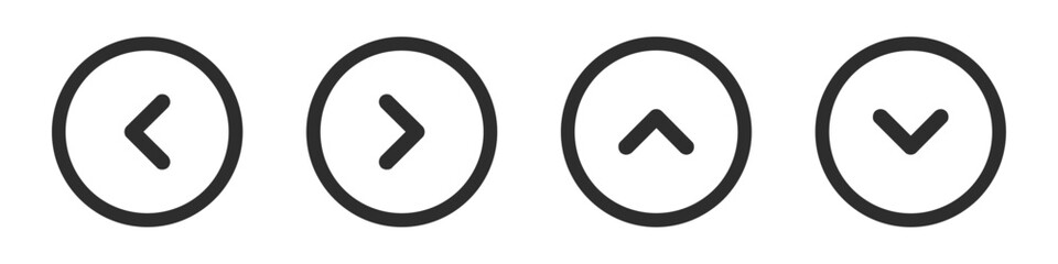 left right up down arrow button black vector design