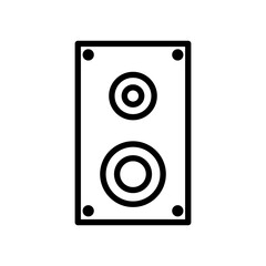 speaker line icon logo vector