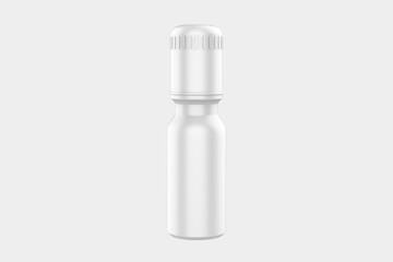 Matte Roll-on Deodorant Bottle Mockup Isolated On White Background. 3d illustration