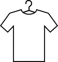 Shirt hanger icon sign. Clothing signs and symbols.