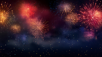 Fireworks background for celebration, holiday celebration concept