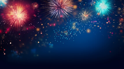 Fireworks background for celebration, holiday celebration concept