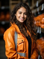 Fototapeta premium portrait of a woman in the city