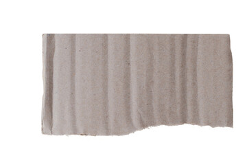 Corrugated paper. Isolated on white background