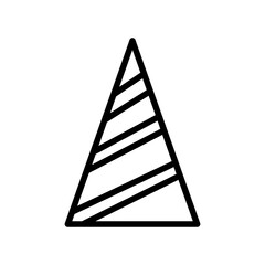 party hat line icon logo vector