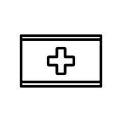 health box line icon logo vector