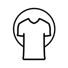 clothing line icon logo vector