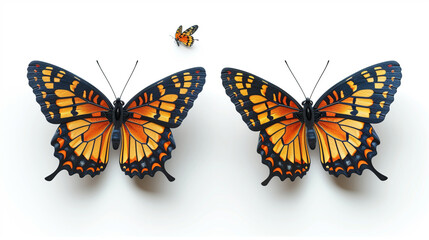 Naklejka premium butterfly isolated on white