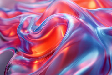 Holo abstract 3D shapes background