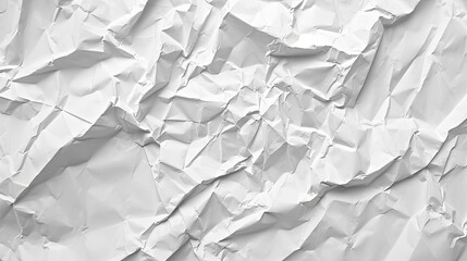 Obraz premium Crumpled White Paper Texture, Map