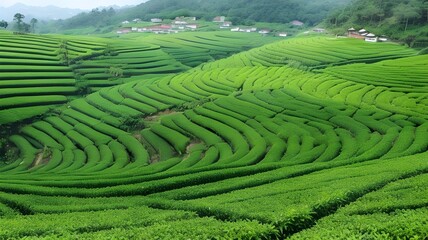 rice terraces in island Landscapes Through the Lens of Aerial Photography