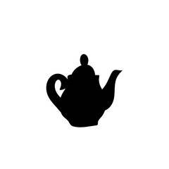 Ceramic teapot and kettle silhouette