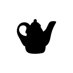 Ceramic teapot and kettle silhouette