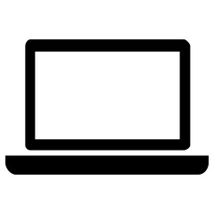 laptop icon, vector illustration, simple design, best used for web, banner or presentation