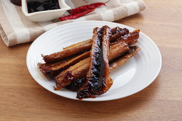 Roasted eel in unagi sause