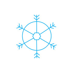 snowflake icon vector image