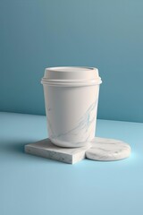 coffee cup marble, cosmetic jar, mockup product