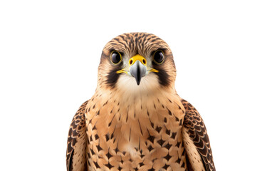 Fototapeta premium Commemorating with the Falcon's Grace on White or PNG Transparent Background