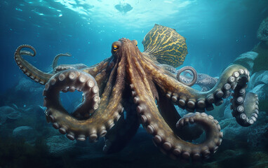 Octopus from deep of the sea