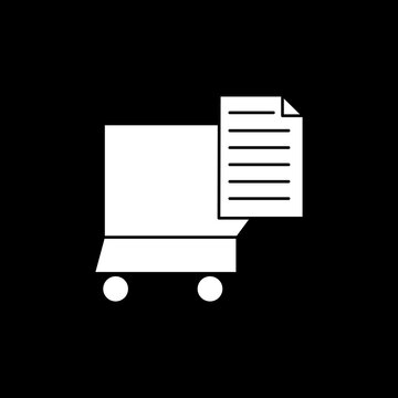 trolley icon logo vector image
