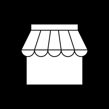 shop market icon logo vector image
