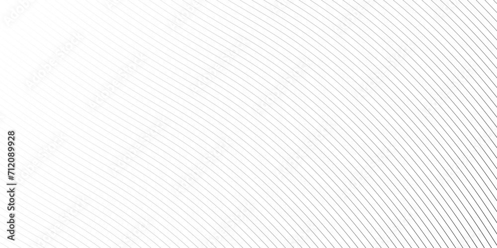 Wall mural diagonal lines halftone effect. abstract black and white background with curve lines and waves.