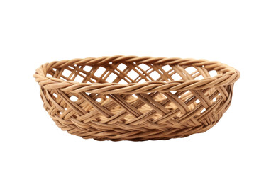 A Showcase of Elegance in Handcrafted Willow Basket on White or PNG Transparent Background