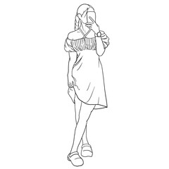 girl in a dressnis posting