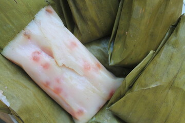 Traditional Indonesian food made from sagu mtiara in a plate on the table