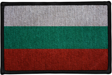 embroidered country flag sewn patch of  BULGARIA