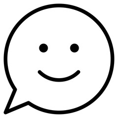 Obraz premium positive feedback emoticon chat