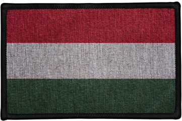 embroidered country flag sewn patch of  HUNGARY