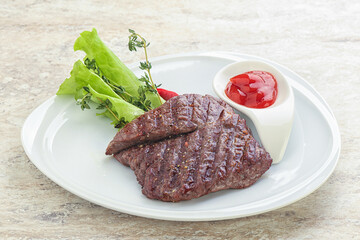 Grilled machete skirt beef steak